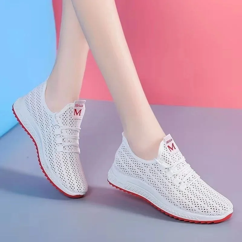 Mesh shoes-White