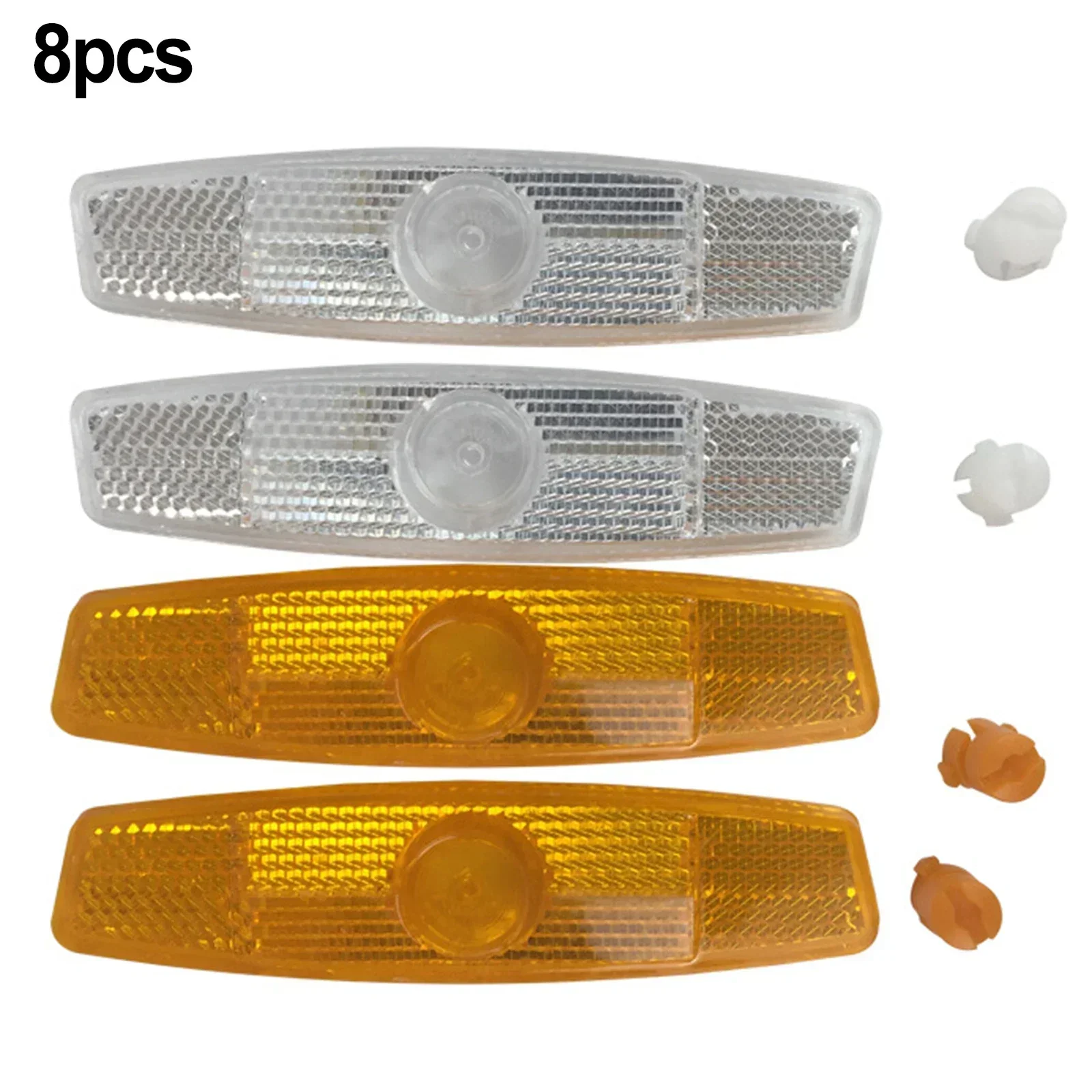 8 Piece Bicycle Spoke Reflectors Road Bike Warning Spoke Safety Reflector Cat Eye Bicycle Wheel Rim Reflective Light
