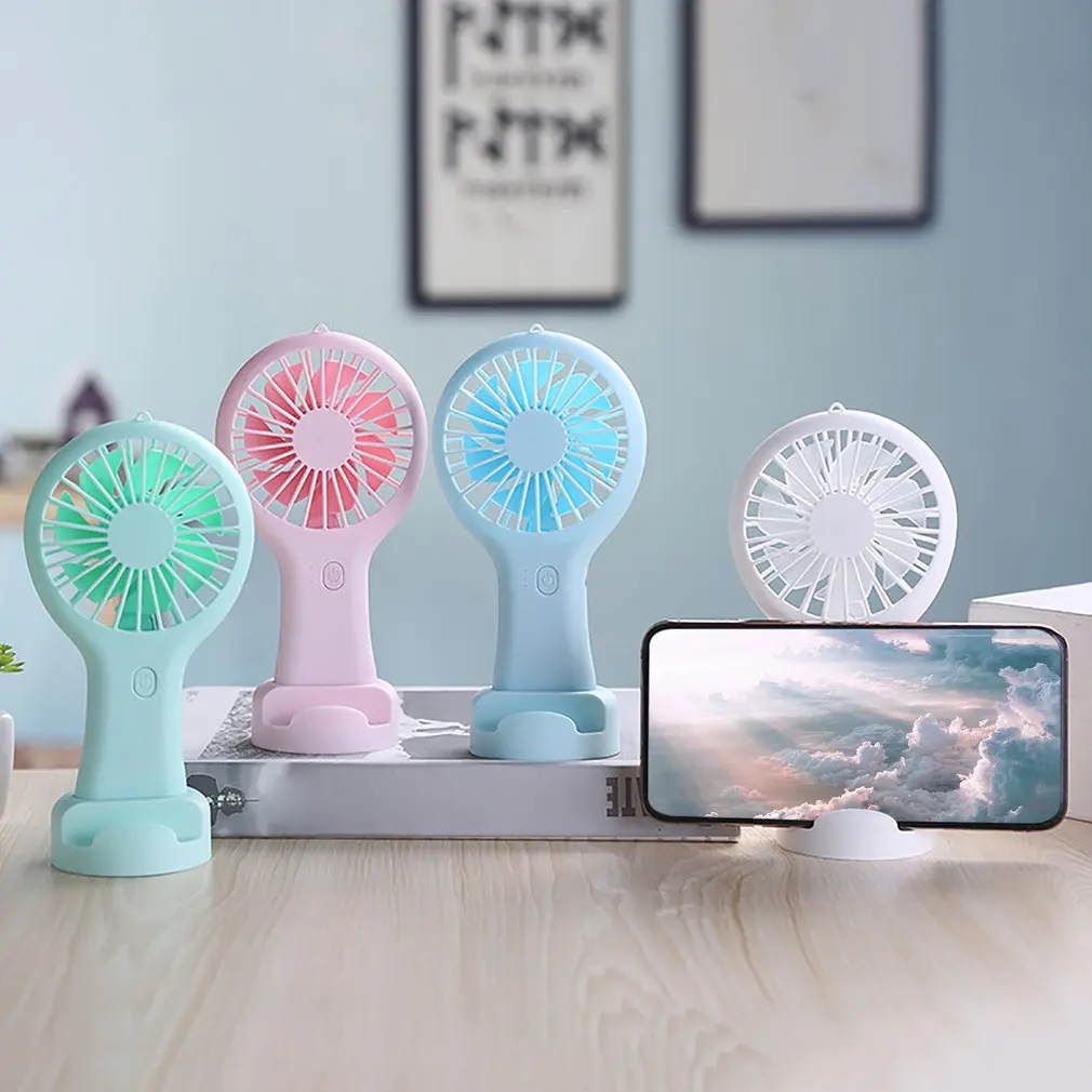 

Handheld USB Rechargeable Fan Ultra-Quiet Portable Student Office Mini Fan Cool Air Wind Power Outdoor Travel Cooling Fans