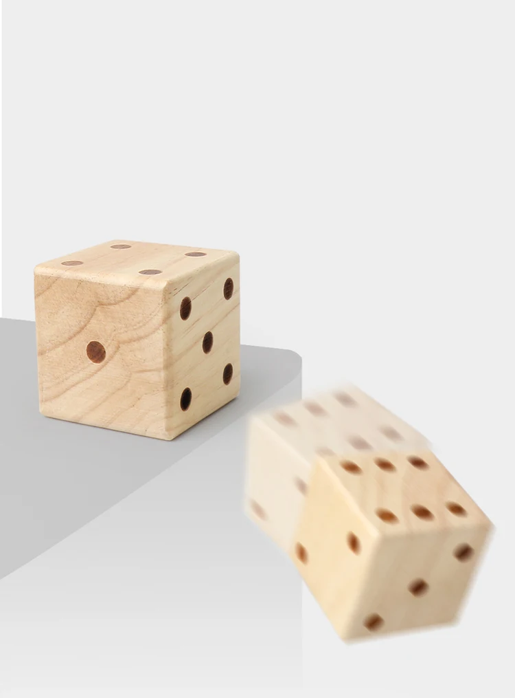 Giant Woodyard Dice Lightweight Interactive Role-playing Dice Suitable For Outdoor And Indoor Beach Adults Game Gifts