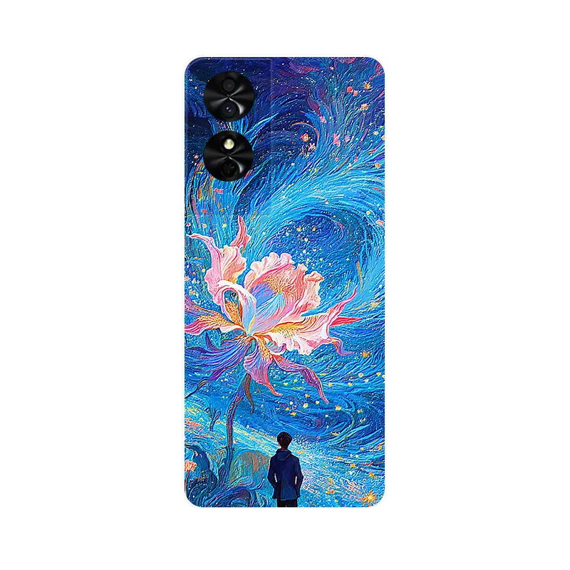 Wolf Painted Shockproof Soft Silicone Phone Case
