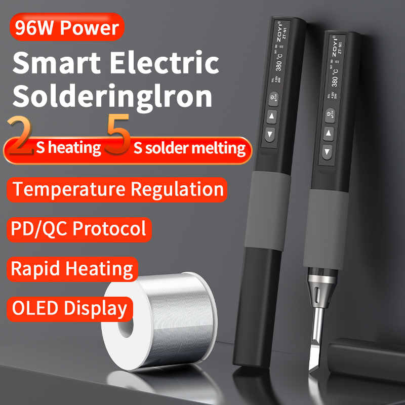 96W adjustable temperature electric soldering iron welding repair tool