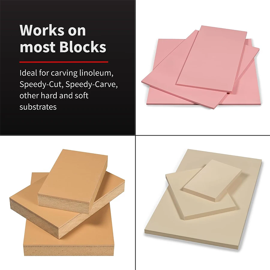 Rubber Block Stamp Carving Block Stamp Making Kit  with Cutter Tools, Cutter Kit Assortment, Stamp for Printmaking, Printing 5