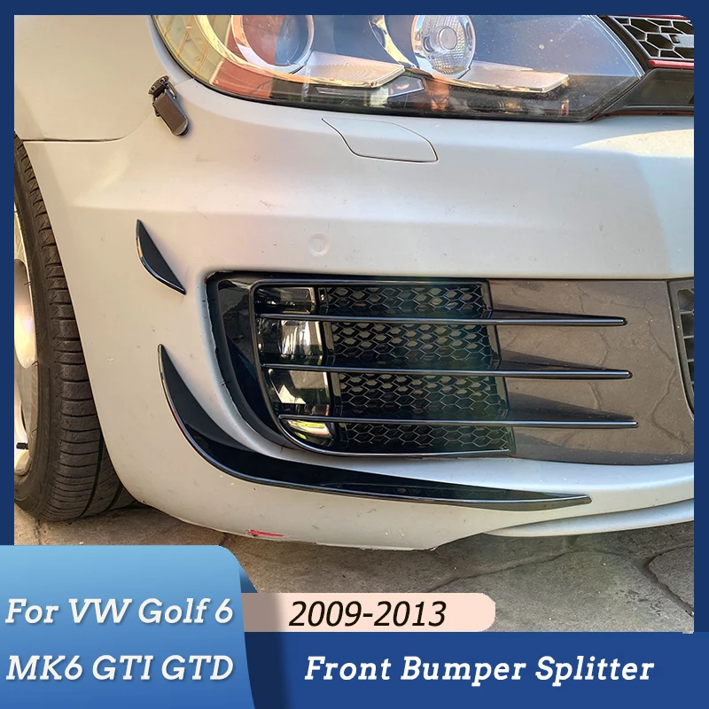 Car Styling Front Fog Lamp Frame Decorative Cover Front Bumper Splitter