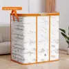 Large Capacity Foldable Storage Bag Waterproof Transparent Clothes Storage Box Reusable Dust-proof PVC Quilts Storage Bag Closet 5