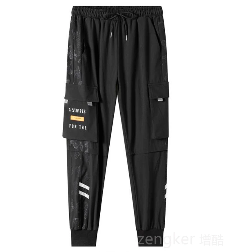 10XL spring and summer work trousers men's loose small foot thin section fatty casual trousers large size men's sweatpants 9XL 4