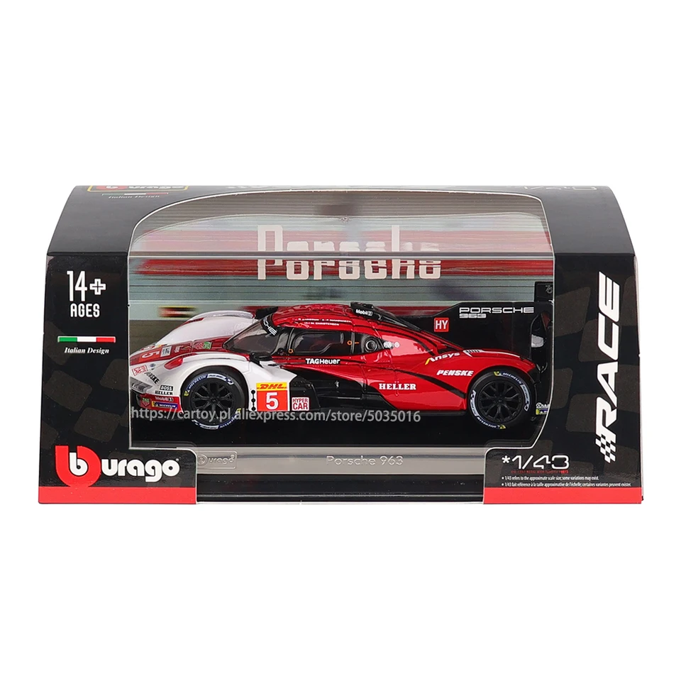 Miniature Burago Porsche 911 GT3 1997 Le Mans - 1/18 - Occasion Sans Boîte