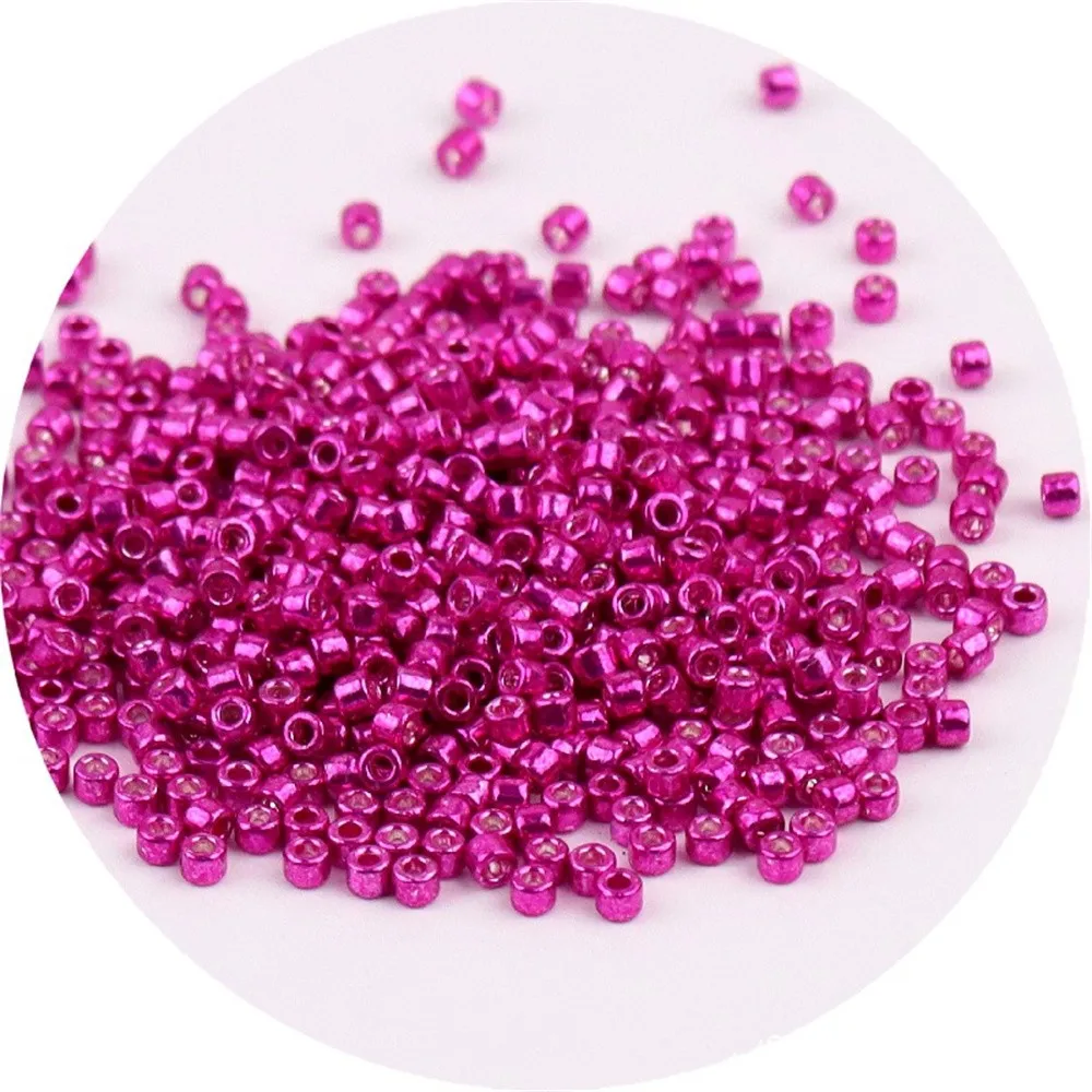 720 Piece Set of 2mm Metallic Glass Beads