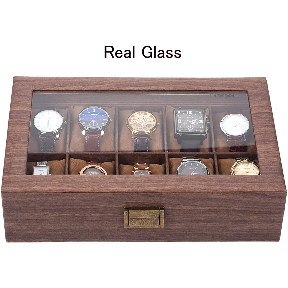 TAWBURY 3 Watch Box Organizer for Men - Cufflink and Watch Organizer | Mens Small Jewelry Box Watch Holder | Small Watch Box for Men | Watch and