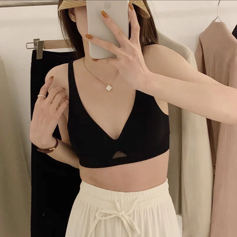 Wire Free Bra Brassieres Push Up Bralette Sexy Seamless Bras For Women Female Lingerie Woman Silky Underwear Intimate Sleepwear