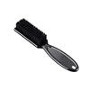 Black Small Beard Styling Brush Professional Shave Beard Brush Barber Vintage Oil Head Shape Carving Cleaning Brush 2