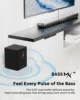 ULTIMEA 5.1 Detachable Soundbar for TV with Dolby Atmos & RGB Light, Surround Sound System with App Control, Bluetooth Speakers 4
