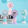 New Mini Cartoon Summer Hanging Neck To Heat Handheld Small Fan Portable Usb Charging Desktop Long Life Silent Gift 2
