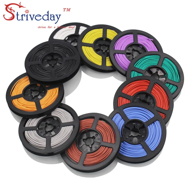 

30m/roll 18awg Soft Silicone stranded Cable Wire Insulation Tinned Copper Electrical Wires DIY 10 colors to choose