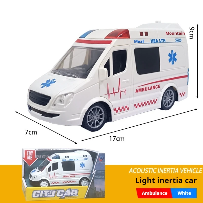 1: 20 Rc Ambulance Toy Car City Simulation Police Car  Fire Truck Rescue Vehicle Model  For Children Birthday Gifts Boys Toy 4