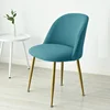 Polar Fleece Duckbill Chair Cover Solid Color Big Stretch Seat Case for Home Decor Dining Kitchen Dust-proof Chairs Covers 5