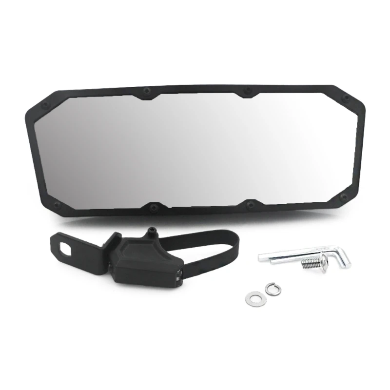 

UTV Convex Rearview Mirror Center Rear View Mirrors Clear View with 1.5''-2.0'' Aluminum Clamp for RZR-General-Commander