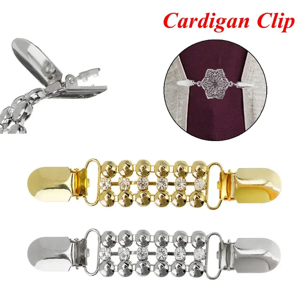 Vintage Sweater Clip Cardigan Connection Buckle Collar Clip Fashion Winter Sweater Blouse Pin Shirt Collar Charm Gift