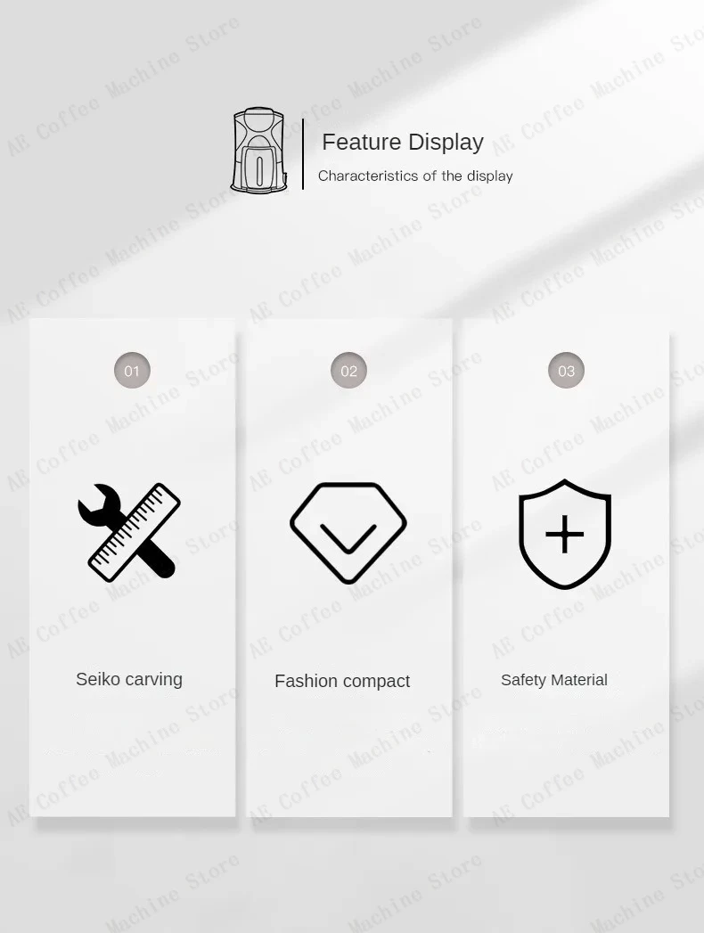 Description Picture 3 of itemPortable Mini Home Coffee Machine Fully Automatic Drip American Coffee Pot Portable Travel Coffee Maker Fashionable and Compact