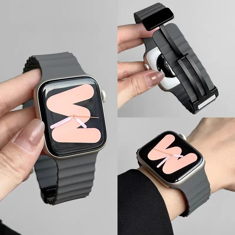 Magnetic Buckle Silicone Strap