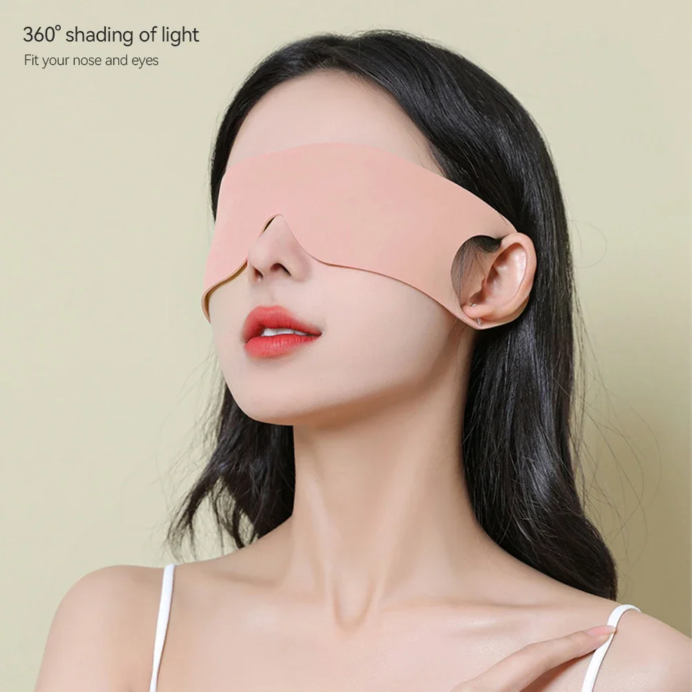 Concise Shading Sleep blindfold Sleep Mask Cotton Filled Sleeping Mask Travel Relax Sleeping Eye Mask Ear-hanging Type 4