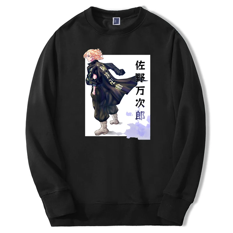

2024 Autumn Mens Casual Thick Japan Anime Mikey Tokyo Revengers Hoodie Sweatshirts Fashion Crew neck Clothing Man Cool Hoodie