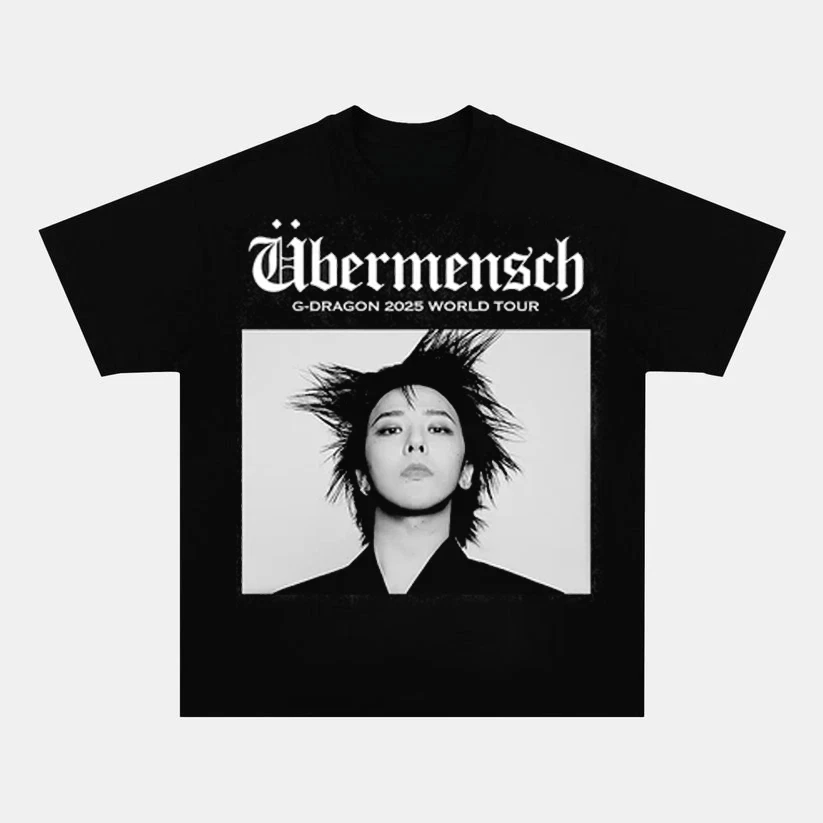 G Dragon 2025 World Tour T Shirt GD Idol Kop Fans summer cotton