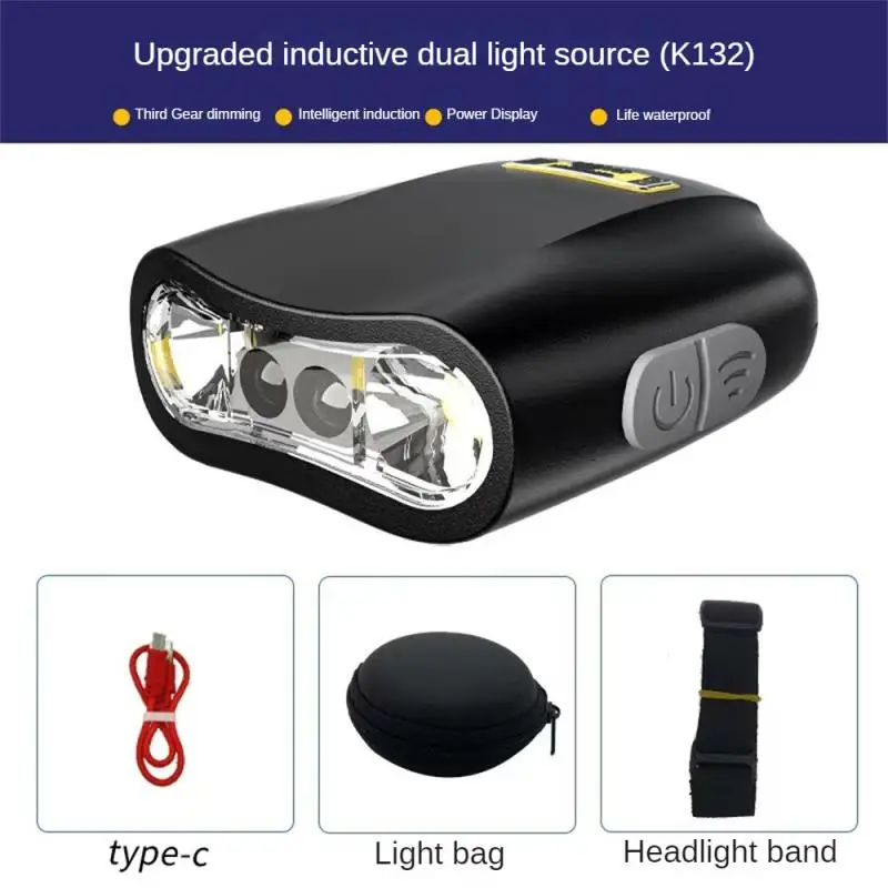 

Fishing Bait Lights 300ma Extra Long Range Handsfree Design Cool Long Battery Life Long-lasting Headlight For Night Fishing Abs