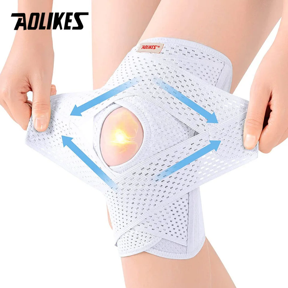 

AOLIKES Knee Pads with Side Stabilizers for Meniscal Tear Knee Pain ACL MCL Arthritis Injuries Recovery Breathable Knee Support