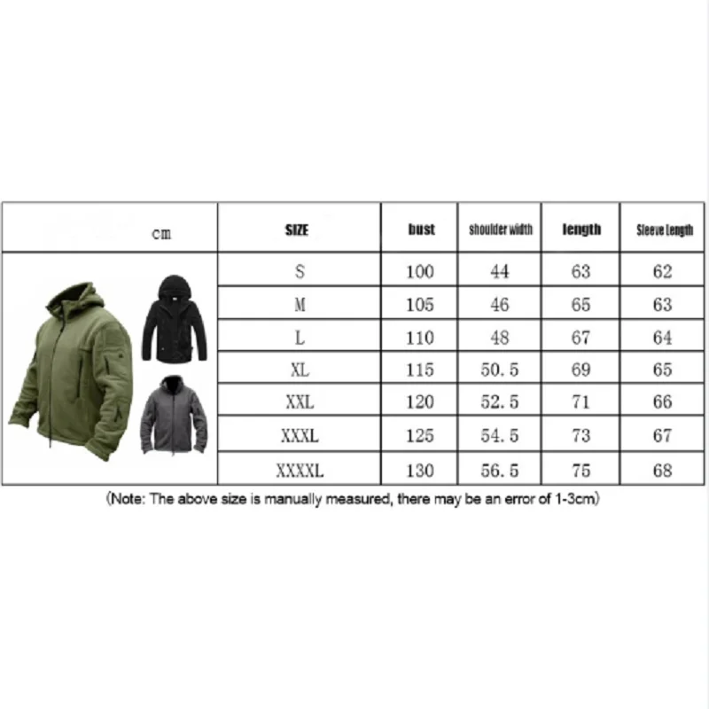 Autumn Winter Thermal Fleece Jacket Men Outdoors Sports Hooded Coat Softshell Hiking Jackets