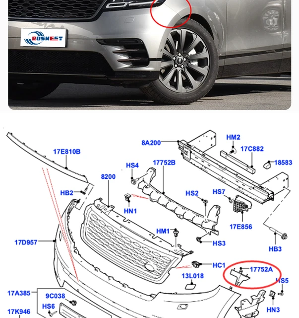 Für Land Rover Range Rover Velar L560 2017 2018 2019 2020 2021 2022 2023  Mudflap Kotflügel Kotflügel Splash Guards Hinten zubehör - AliExpress