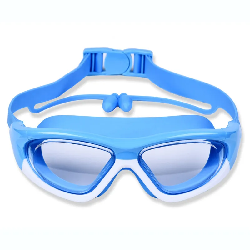 Swimming Goggles Professional kids With Earplugs Anti-Fog UV silicone Waterproof for children