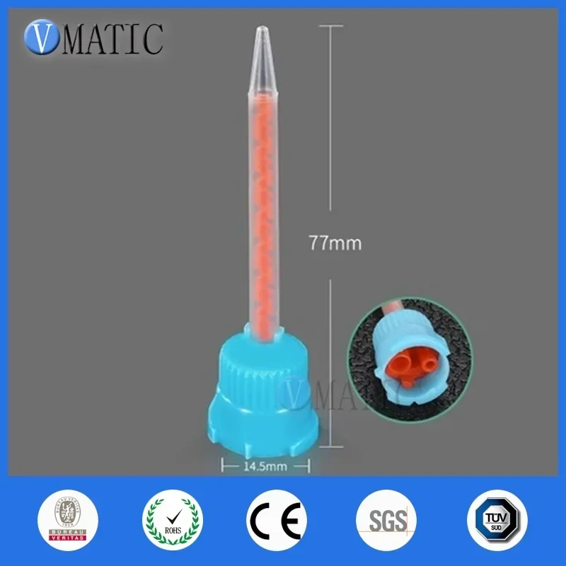 Factory Sell MB3.2-16S 10:1 Ratio Pointed Flat Head Mixing Tube Nozzle Mixture Overhead Mixers Static Mixer