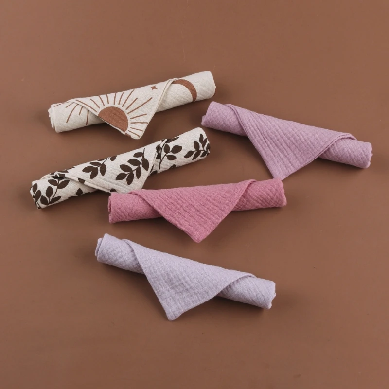 10PCS Baby Towel Set Teething Bibs for Toddler Burp Cloth Gauze-Cotton Handkerchief Back Absorb Towel Newborn Bath Facecloth bath towel cotton towel baby towel muslin burp cloth