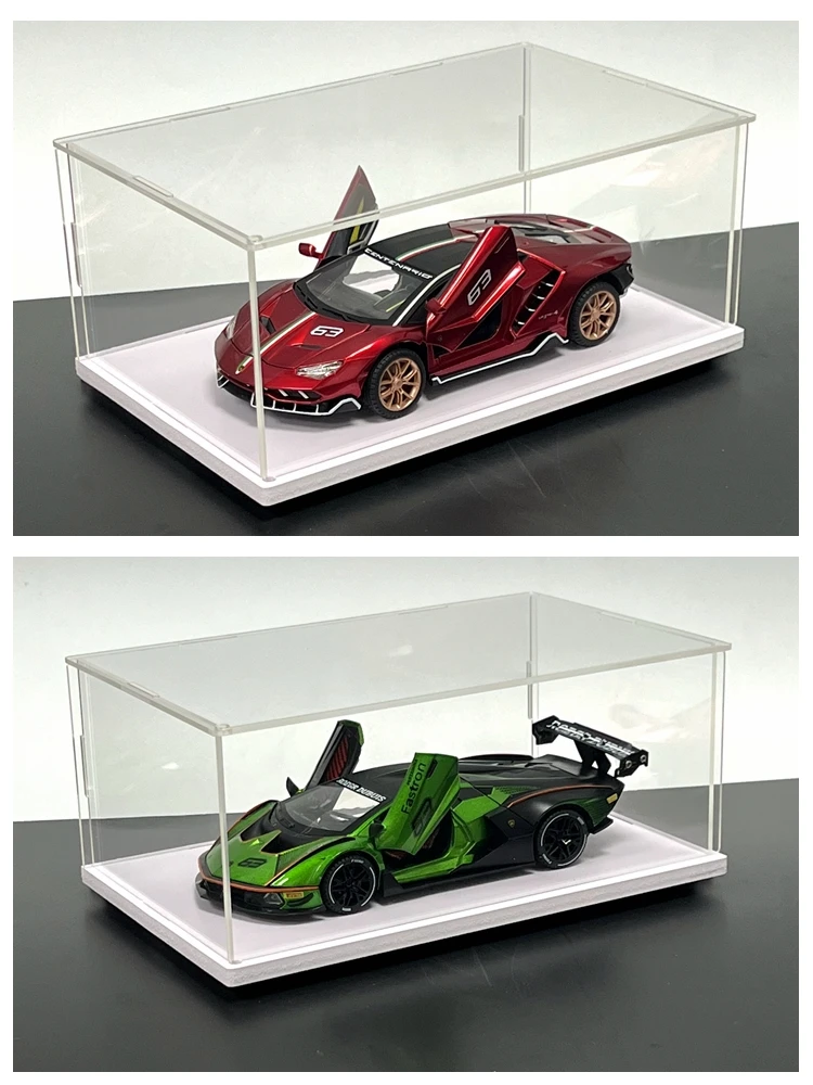 Vitrine en acrylique à 2 couches pour modèle de voiture, figurine, Lego,  objets de collection, Gundam, boîte ennemi anti-poussière, seau de  rangement, vitrine supérieure - AliExpress