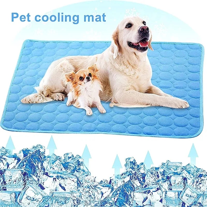 Pet Cooling Mat Pet Dog Mat Cooling Summer Pad Mat For Dogs Cat Blanket Sofa Breathable Dog Bed Summer Washable For Small Medium Large Dogs Car