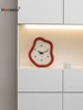 MandeldaCream Style Home Living Room Tabletop Clock Entrance Desktop Ornament TV Cabinet Clock Decoration 5