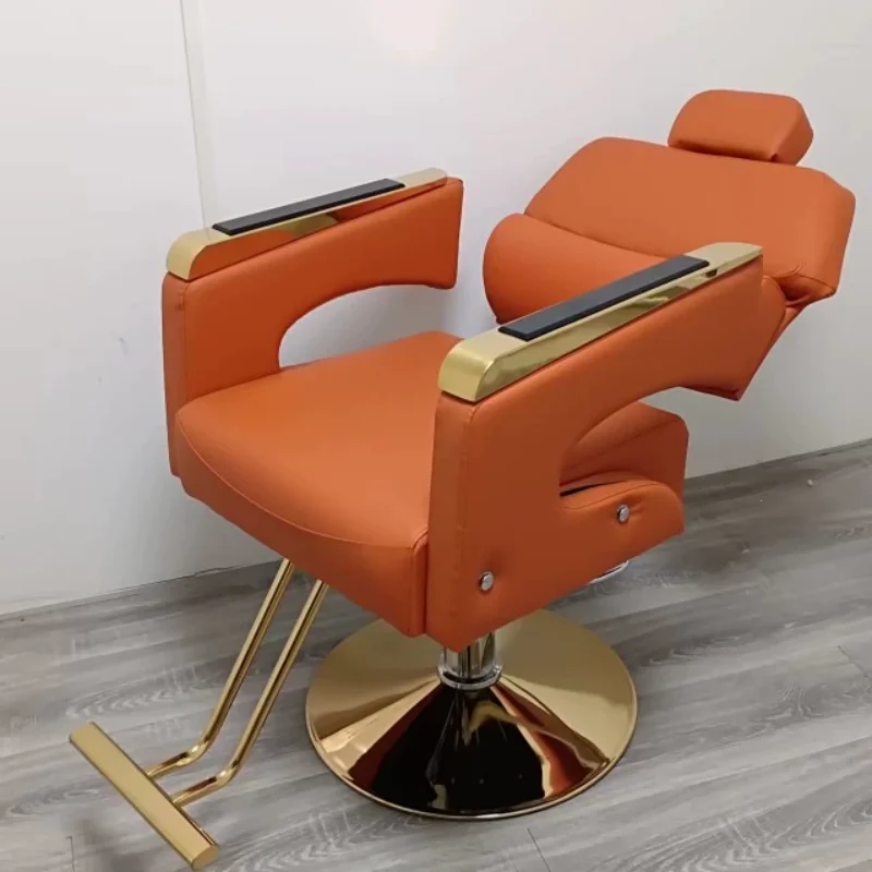 Comfort Recliner Barber Chairs Handrail Dentist Workshop Adjustable Barber Chairs Equipment Hairdresser Cadeira Furniture QF50BC recliner dentist barber chairs adjustable cosmetic barbers headrest barber chairs equipment barbershop chaise furniture qf50bc