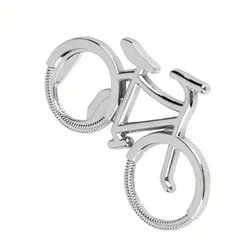 Stainless Steel Bike - Shaped Corkscrew Keychain - Creative & Fun Bottle Opener (1pc)