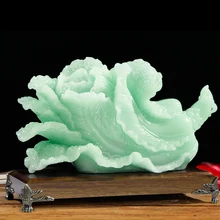 Jade Chinese Cabbage Decoration Moving into the New House Shop Opening Gifts Living Room Office TV Wine Cabinet Home Decoration