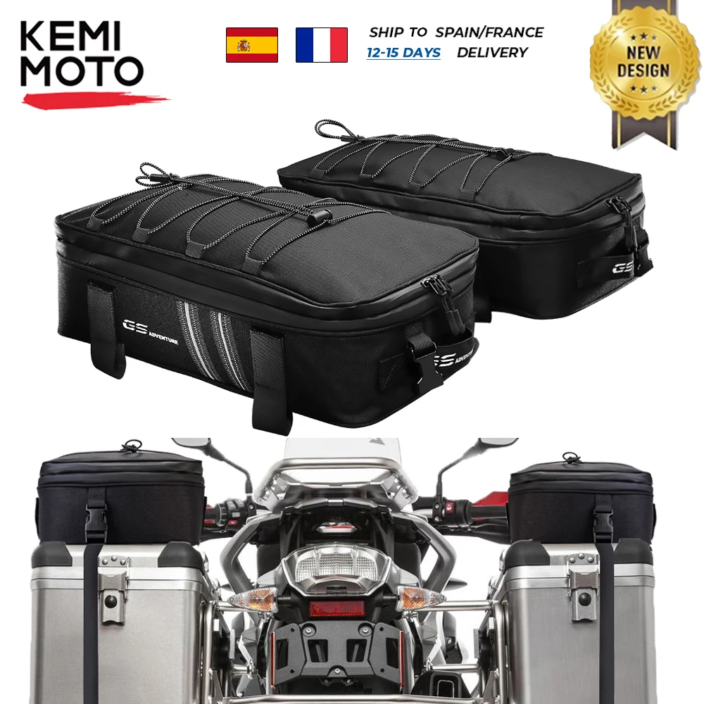 Borsa Interna In Nylon Per BMW R1200GS / R1250GS / F750 / F850 / F800GS – Baule E Casse Laterali, Impermeabile Con Cerniera 360°