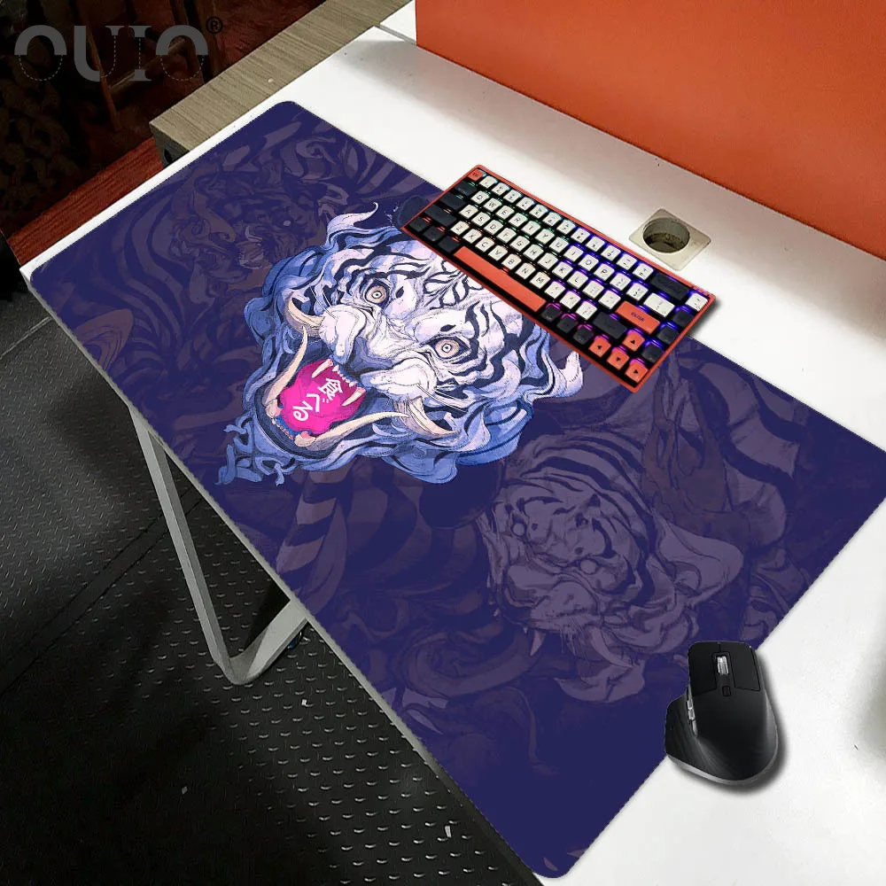 OUIO China Dragon Mouse Pad Gamer Computer Keyboard Mouse Pad Desktop Game Accessories Design Cool Mouse Pad Large 40X90CM Xxl