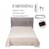 Earthing bed sheet 210*260cm(83*102Inch) organic cotton silver fabric wrinkle free  Breathable Not include Pillowcase 2