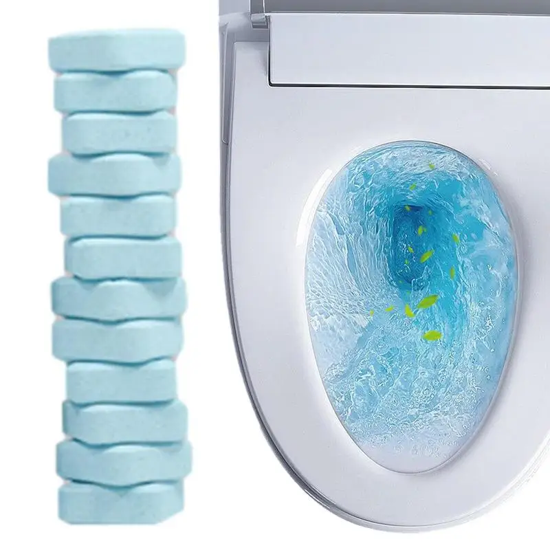 

Toilet Cleaning Tablets 12Pcs Concentrated Cleaning Tablets Long Lasting Toilet Cleaner For Deodorizing Toilet Tank And Pipeline