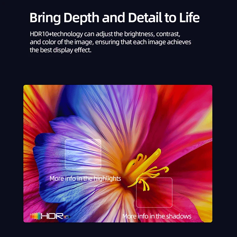 جهاز عرض لينوفو المحمول 4K 100M أندرويد 12 واي فاي...