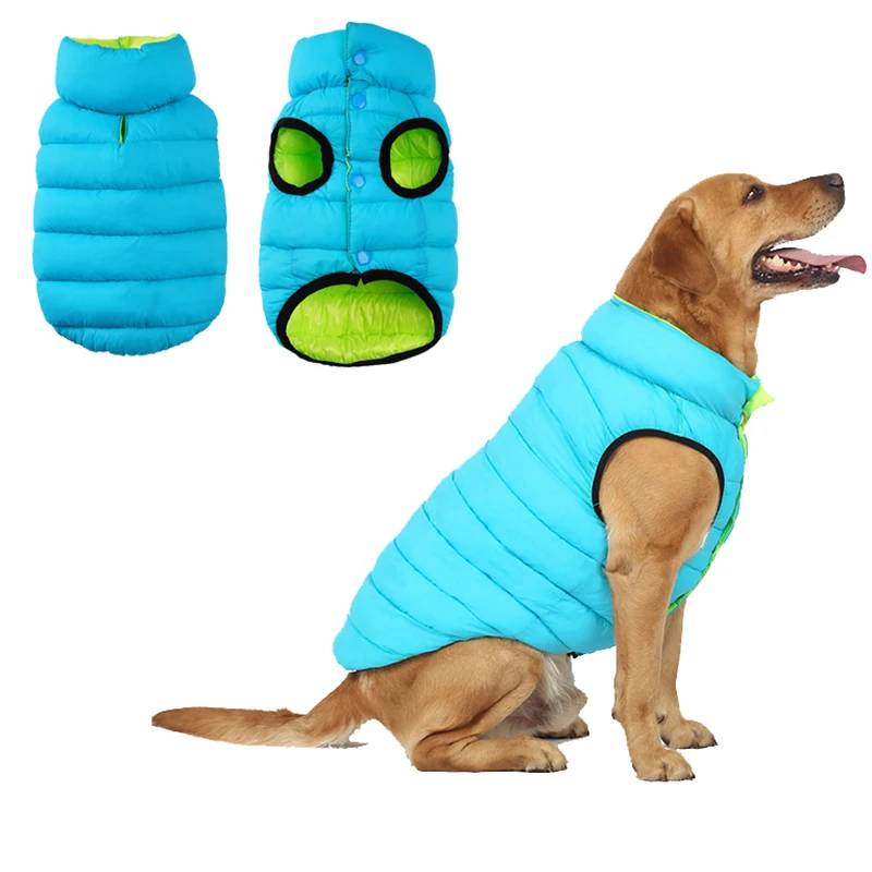 Winter Big Dog Clothes Warm Pet Dog Coat Jacket Waterproof Reversible