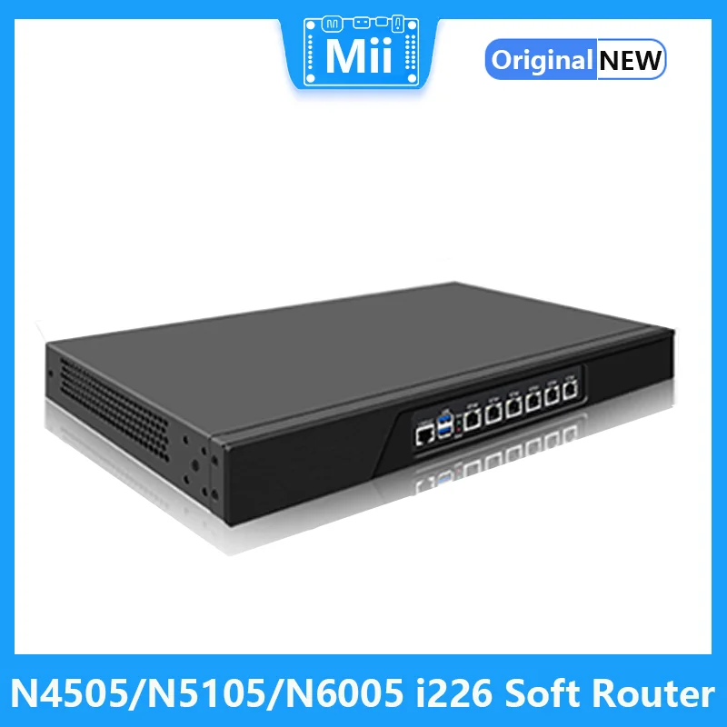 N4505/N5105/N6005 I226 2.5G Gigabit Soft Routing Quad Core Iptv Server Multi-Wan