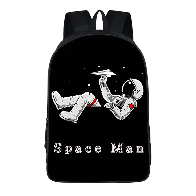Cartoon Astronaut Student Schoolbag Creative Polyester Comfortable Primary School Backpack Mochila Escolar School Bags Plecak