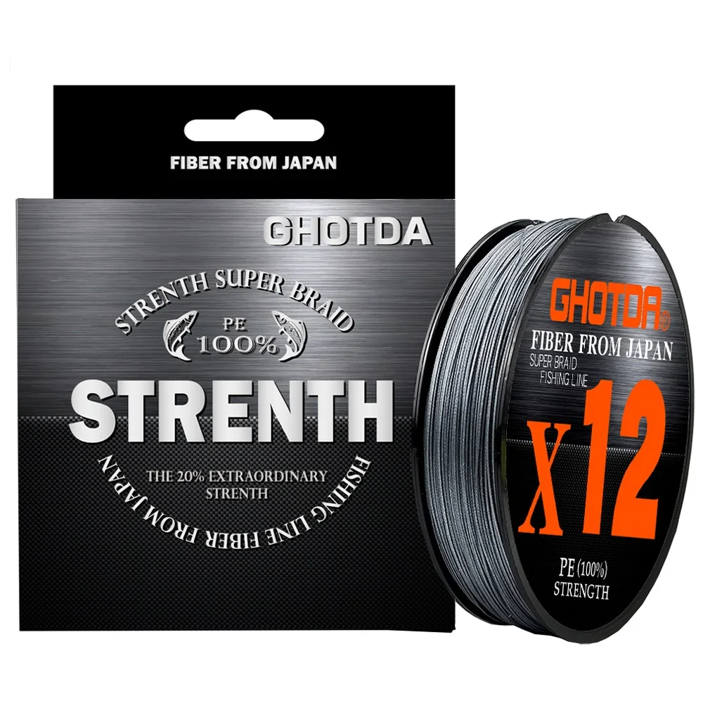 12 Strands 9 Strands 100m Fishing Line Braided Pe Super Strong Carp Sea Ocean Multifilament Wire 0.6#-8.0# Fishing Tools GHOTDA fishing tools