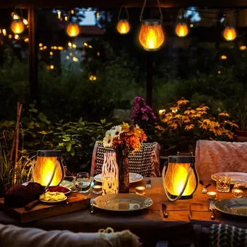 Solar Flame Hanging Lantern 4